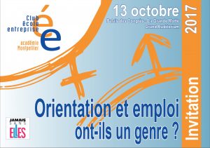 Conférence : « Orientation et emploi ont-ils un genre ? » organisée par l’Académie de Montpellier #JamaisSansElles