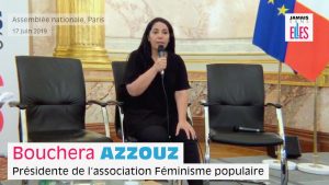 Grand témoin : Bouchera Azzouz, présidente du Féminisme populaire – Colloque #JamaisSansElles