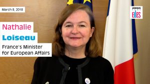 8 March – French diplomatic corps joins forces with #JamaisSansElles
